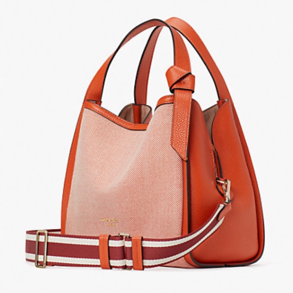 <kate spade> knott canvas medium crossbody tote/NWT!! - Picture 5 of 7